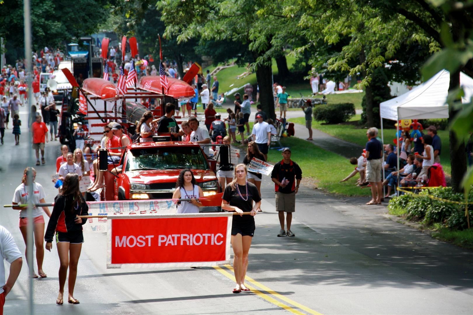 Most Patriotic awarded to the Hingham High School